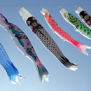 Koi Nobori, carpes volantes japonaises