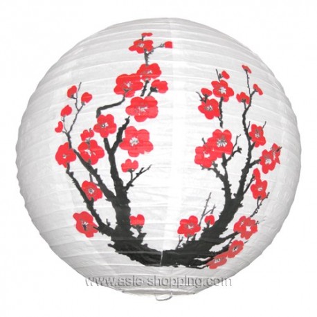 Boule japonaise branche fleurie Ø40cm