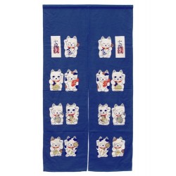 Décoration japonaise Noren Maneki Neko