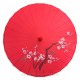 Ombrelle chinoise rouge branche fleurie