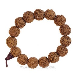 Bracelet de graines de Rudraksha