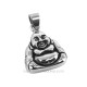 Pendentif Bouddha rieur en acier