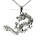 Pendentif dragon en acier