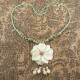 Collier fleur de jade