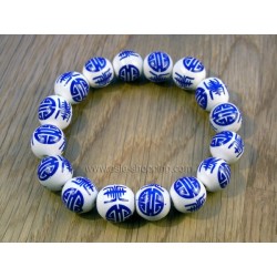 Bracelet de perles de porcelaine