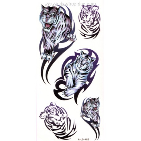 Tatouage tigre temporaire