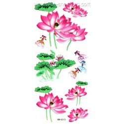 Tatouage fleur de lotus temporaire