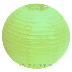 Lanterne Boule Japonaise OYA 35 Cm – Vert, à Suspendre, Papier Pliable, Déco Enfant