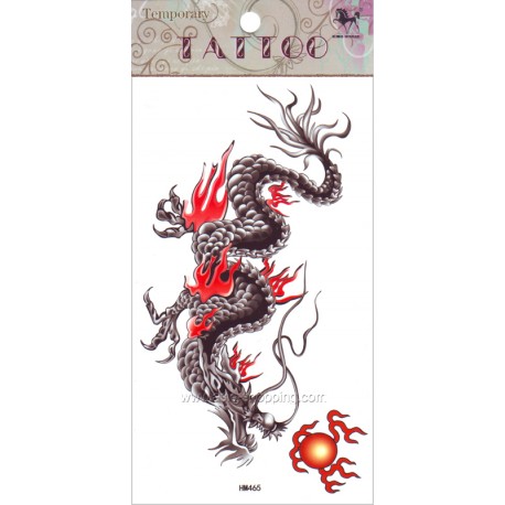 Tatouage dragon temporaire