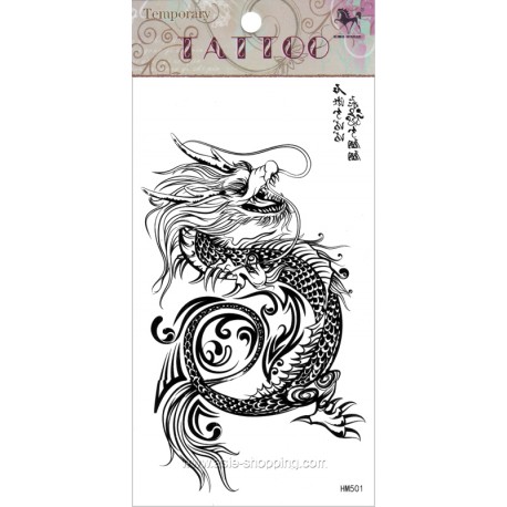 Tatouage dragon temporaire