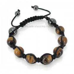 Bracelet shamballa œil de tigre