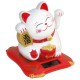 Chat porte bonheur Maneki Neko solaire 10cm