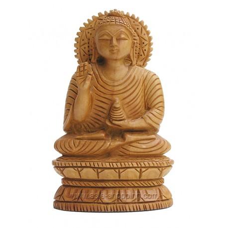 Statuette de Bouddha en bois