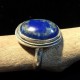 Bague Népal en argent et lapis-lazuli 